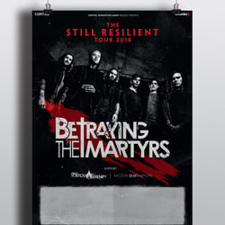 Plakatdesign „Betraying the Martyrs“