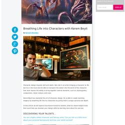 Wacom article featuring illustrator Kerem Beyit.  (This appears on the Wacom InfoChannel).