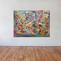 Zitternacht – Öl auf Holz 120×100cm