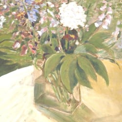 Fingerhutstrauß, Caparol, 74×54,5 cm, 1990