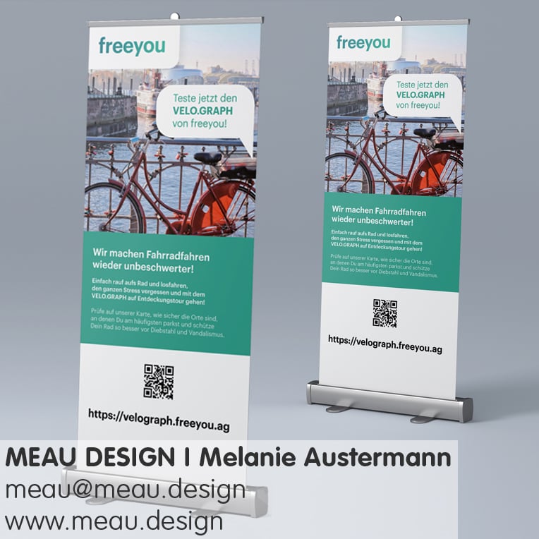 Freeyou Rollup Banner für Messewerbung