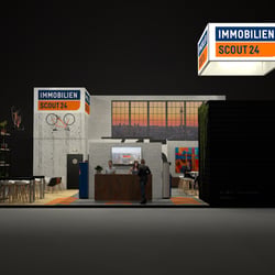 Urbaner Messestand