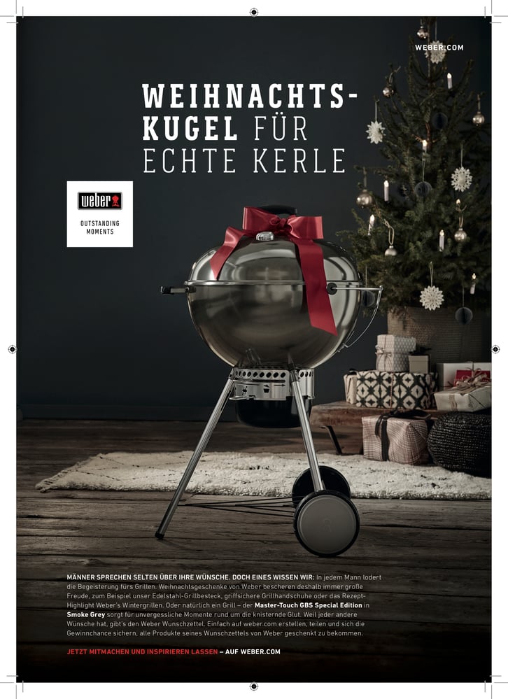 Weber Grill – Anzeige zu Weihnachten