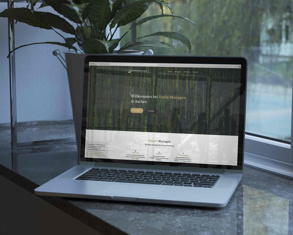 Website für Hatha Massagen Aachen