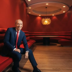 Portrait in der Lounge