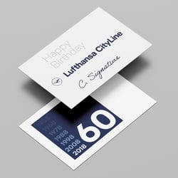 Jubiläumslogo-Entwicklung (Anwendung)