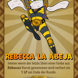 Spielkarte: „Rebecca la Abeja“