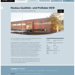 Projektseite montag-architekten.de