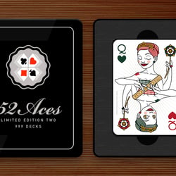 Herzdame im 52 Aces Pokerdeck