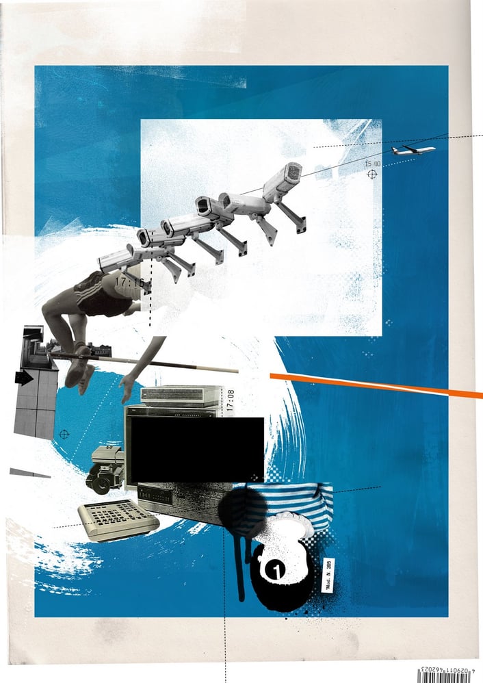 collage, personal piece, destructed magazine, 2008