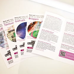Branding Medien für die Kulturrucksack-Events der Stadtbücherei Nettetal