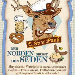 Plakat für Beachclub in Hamburg