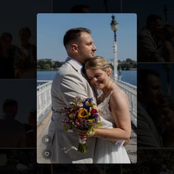 Hochzeitsfoto im Vollbild – Online Galerie für Hochzeitsfotografen