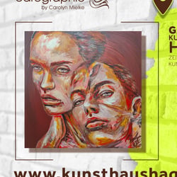 Zeitgenössische Porträtkunst bei Kunsthaus Hage mit carographic by Carolyn Mielke aus Cottbus, Lausitz, Brandenburg