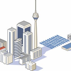 Isometrie Stadt. Illustrationselemente