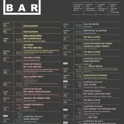 Programm monatlich Plakat
