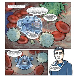 Comicentwurf für AstraZeneca