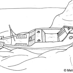 gestrandetes Schiff
