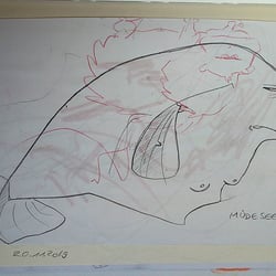 Müde Seekuh