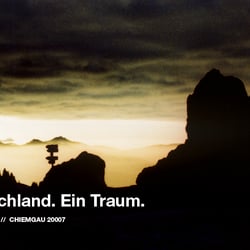 Deutschland. Ein Traum. An der Kampenwand.