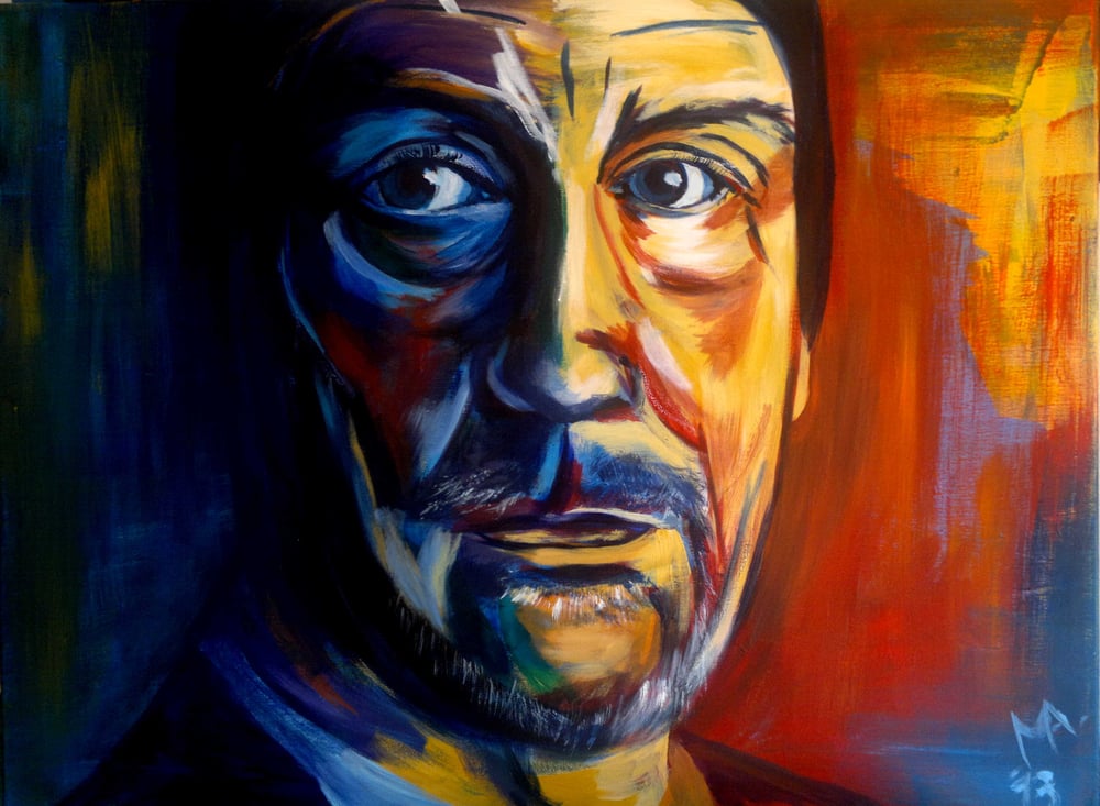 Portrait, Acryl auf Leinwand