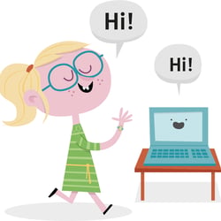 Greeting the Computer – Python – Coding for Kids