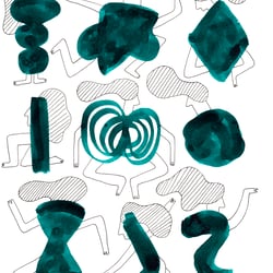 Illustrationen zu moderner Mode