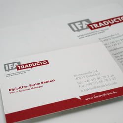 Traducto – Logoentwicklung, Briefbogen, Visitenkarte. mit Prägung.