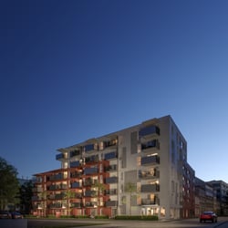 3D visualisierung eines Mehrfamilienhauses in der Grazer City