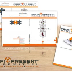 Diverse Flyer, Katalogcover, Printmedien-Gestaltungen incl. Logoentwicklung & Symphatieträger für Merchandiseagentur