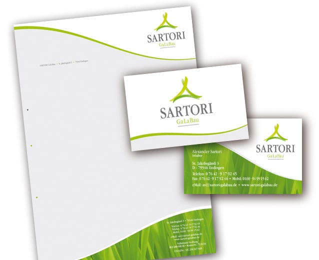 Corporate Design für eine GaLaBau Firma