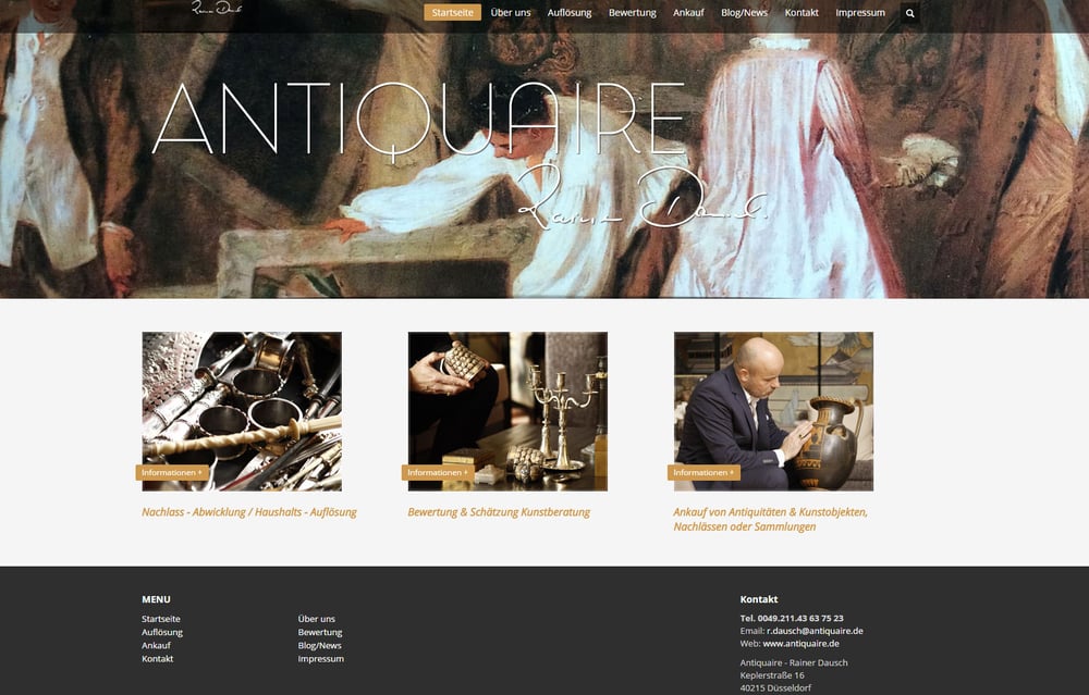 Business Portrait – Antiquariate Düsseldorf