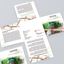 Klappfolder „Success Factors“, GIZ
