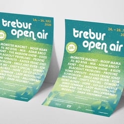 Flyerdesign, Typografie, Trebur Open Air