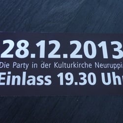 Flyer-Rückseite für Veranstaltung mit der Band SIXpack