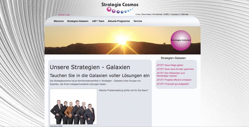 Webdesign Strategie Cosmos