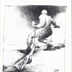 Illustration for article on youth incarceration