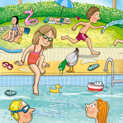 Szene Freibad