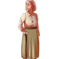 Characterdesign – Hobbitgroßmutter – Dungeons and Dragons