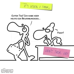 Ich bin hier, um bla bla…