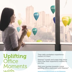 Umsetzung eines Keyvisuals für Kleenex (Uplifting Office Moments)