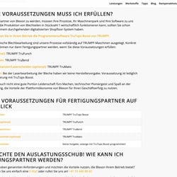 Landingpage – Konzept und Text – Blexon