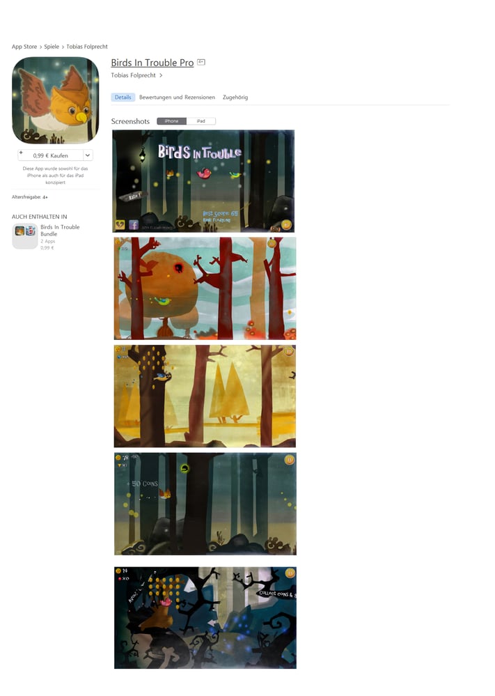 „Birds In Trouble Pro“1