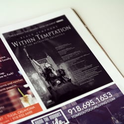 Anzeigengestaltung „Within Temptation“ (GUN Rec.)