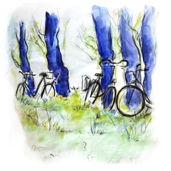 Wasserfarben-Illustration für einen Blogartikel