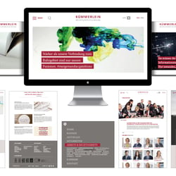 Anwaltskanzlei Kümmerlein. Redesign und Neustrukturierung der Website