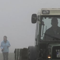 unterwegs im Morgennebel
