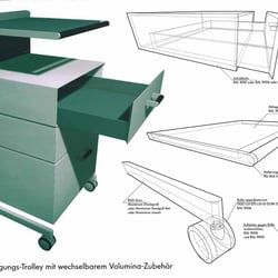 Material und Werkzeug Trolley