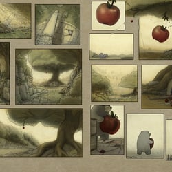 Illustration eines Gedichts (Herbsttag)