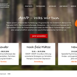 AWP Berlin – Entwurf Website